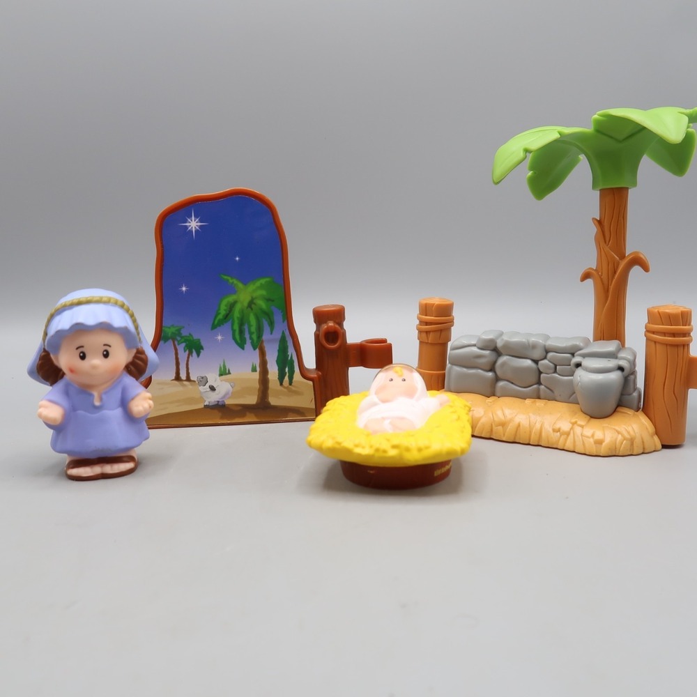 Fisher Price Little People Christmas Nativity Baby Jesus Mary Fence replacements